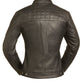 Black Diamonds - Women's Leather Motorcycle Jacket