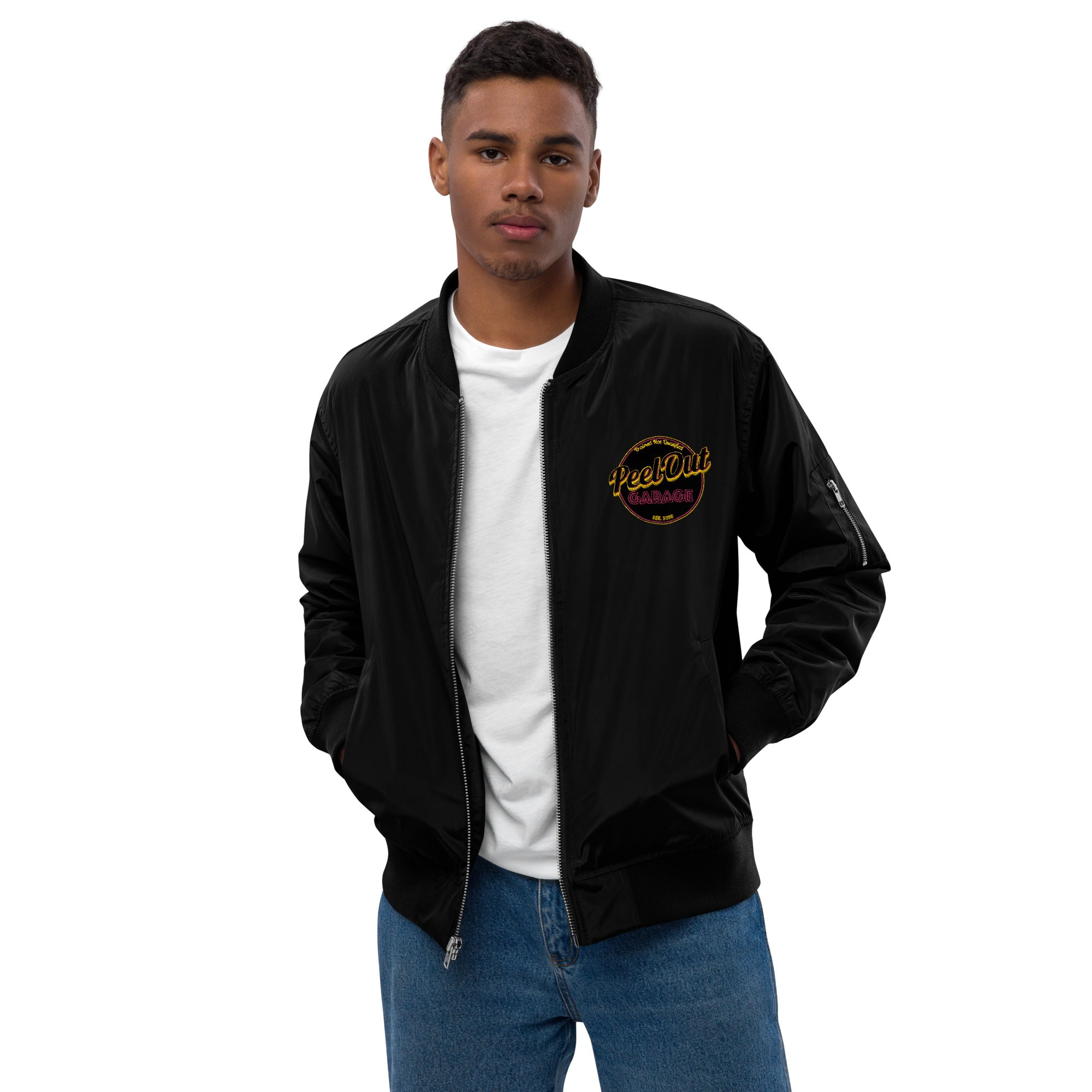 Garage shop bomber jacket